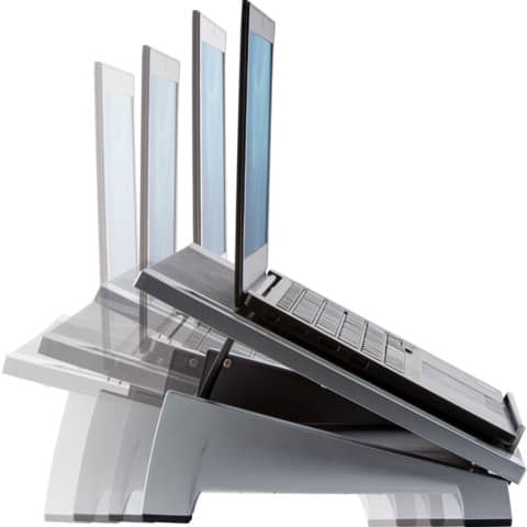 Supporto FELLOWES laptop Office Suites plastica nero/argento 16,5x38,4x28,9 cm 8032001